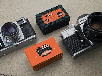 Business card design cab in the retro style. both sides business card cab car design illustration mocap retro taxy