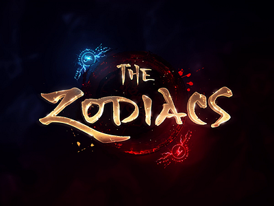 Fantasy Game Logo - The Zodiacs ♋♌ animated fantasy logo chinese design fantasy gaming lineage logo logocrypto metin2 mmorgp mobile muonline nft oriental slotgame