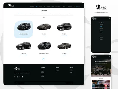 Luxury Car-Rent Auto-Park/Auto-Fleet Page bright car design interface landing light luxury minimal page project simple ui uidesign uiux ux