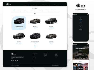 Luxury Car-Rent Auto-Park/Auto-Fleet Page bright car design interface landing light luxury minimal page project simple ui uidesign uiux ux