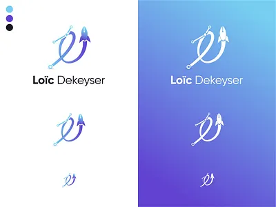 Loïc Dekeyser | Branding brand branding design graphic design identity lettering logo pen rocket vector