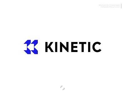Kinetic - Modern K letter logo brand identity branding brandmark dynamic logo futuristic graphobian k letter logo lettermark logo logo design logomark minimalist logo modern logo tech technology logo visual identity