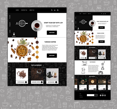 a coffee app design ui ux