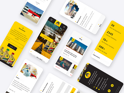 Website Mobile • Oil design dribbble interface mobile oil redesign site ui website