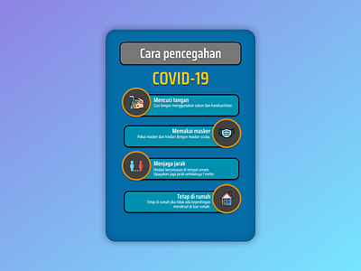 Infografis - Cara pencegahan Covid-19 (Remake) design illustration