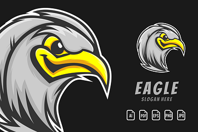 Eagle Mascot Logo branding design icon illustration logo logo design logotype vector