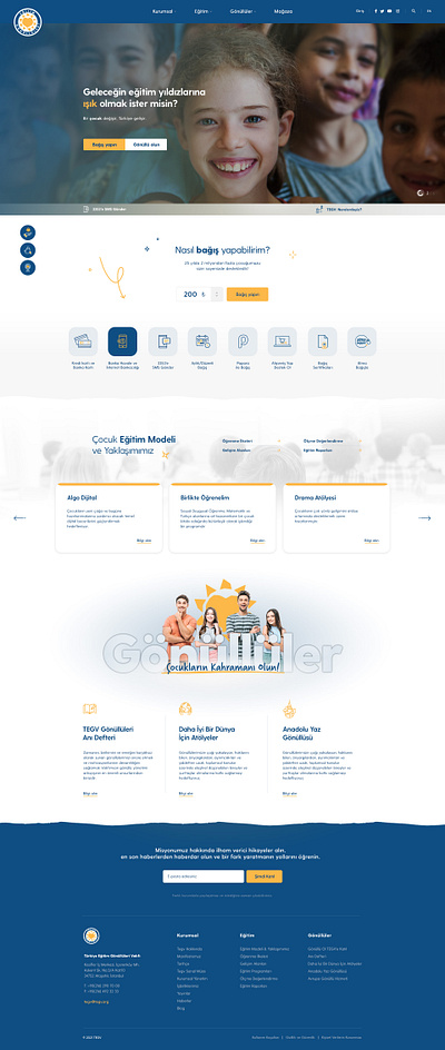TEGV Tasarım Çalışması design ui web