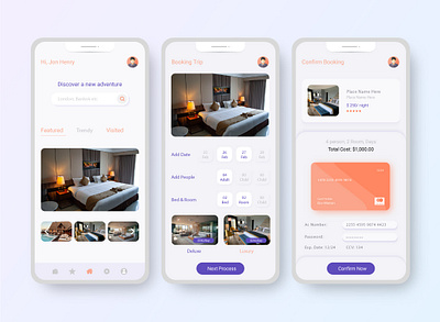 hotel booking app 3d adobe xd animation app branding design figma figma app graphic design illustration logo mobile app motion graphics responsive app ui web app website design