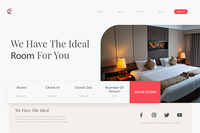 hotel booking website 3d adobe xd animation app branding design figma figma app graphic design illustration logo mobile app motion graphics respnsive website ui website deisgn