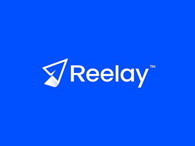 Reelay Logo Design 3d abstract logo air logo branding creative fly icon learning logo logo design logos logotype mail logo minimal minimalist paper logo pay rocket simple logo trust