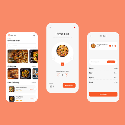 Food Court Ui design ui