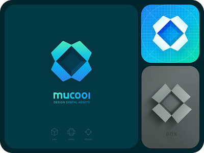 Design System Logo-MU Cool app branding design icon logo