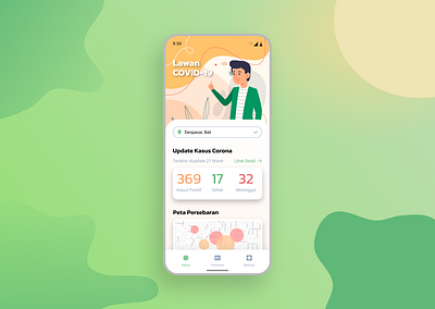 Informasi Corona Virus app design graphic design illustration ui ux