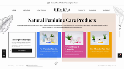 Hembra Website brand branding design graphic design illustration logo store ui ux vector