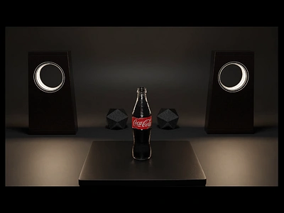 Cola ad 3d ad animation blender blender3d cocacola cyclesrender design graphic design graphics motion graphics render