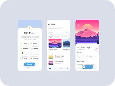 Travel App app apple branding design graphic design illustration logo travel app ui ui ux vector