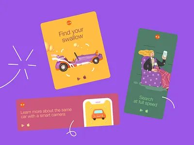 Smart Camera — Banners 3d banners design illustration web