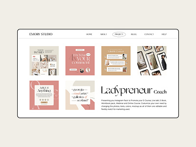 Insta Ladypreneur Coach blogger branding branding identity canva template coach creator course design facebook ads graphic design instagram ads instagram template ladypreneur marketing moodboard social media webinar womanpreneur