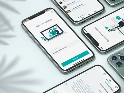 US-based healthcare management system 3d animation app branding design graphic design illustration ios iphone logo mobile app motion graphics ui ux