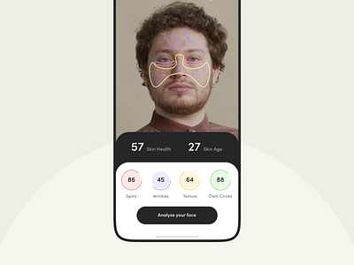 DIOR AR (Makeup) - Skincare Flow Experience analytics animation app design ar ar app ar treatment augmented reality behance case study design makeup ar mobile app product design products report skin ar ui ux virtual reality vr