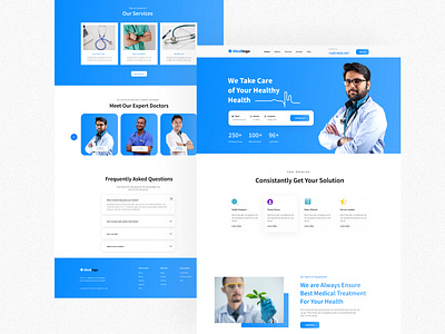 Medical Landing Page branding doctor hospital website design landing landing page medical medical website seo prototype ui ux web design website