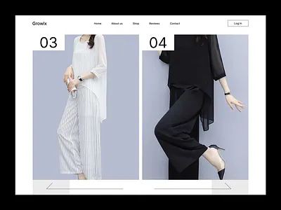 Fashion Web Header bitmate branding fashion fashion web fashion web header fashion website header hero section home page landing ui design uiux uiux design ux designer web design web header web page web site webpage website