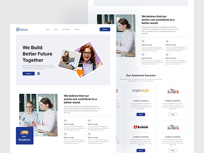Agency Landing Page Design agency landing page agency website app design corporate website design education website landingpagedesign ui design uiux design webdesign website design