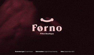 Forno F#ck Boutique brand manual branding graphic design logo