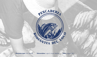 Bodeguita del Loco Fish Market brand manual branding graphic design logo