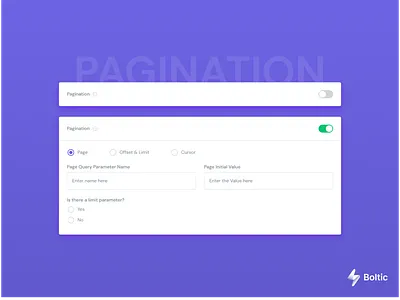 Pagination for Rest API Integration app data operation design design system digital product integration no code pagination ui ux website