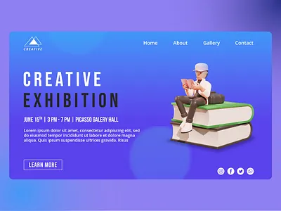 Creative Agency Landing page app apps tamplate apps ui branding business ui creative creative landing pages illustration mobile apps mobile ui ui vector web website