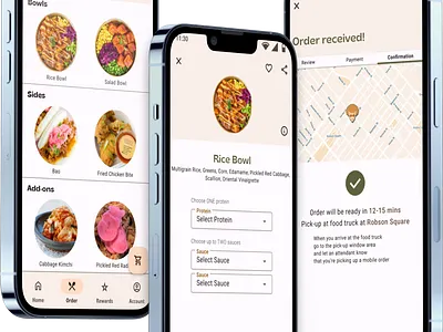 Menu ordering flow app design user experience ux