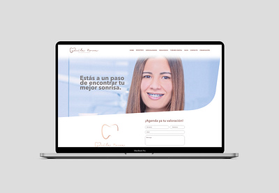 Camila Novoa Dental Clinic Landing Page landing page ui design web design