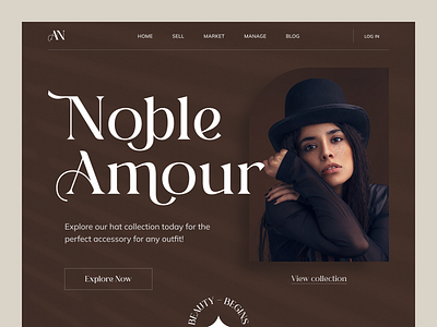 Boutique Website Hero beauty boutique design fashion hero market modern preview store ui webdesign website