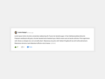 Comment Section app clean comment component design logo minimal simple ui ux
