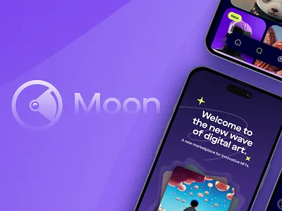 Moon - NFT App app nft nft marketplace product design ui