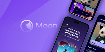 Moon - NFT App app nft nft marketplace product design ui