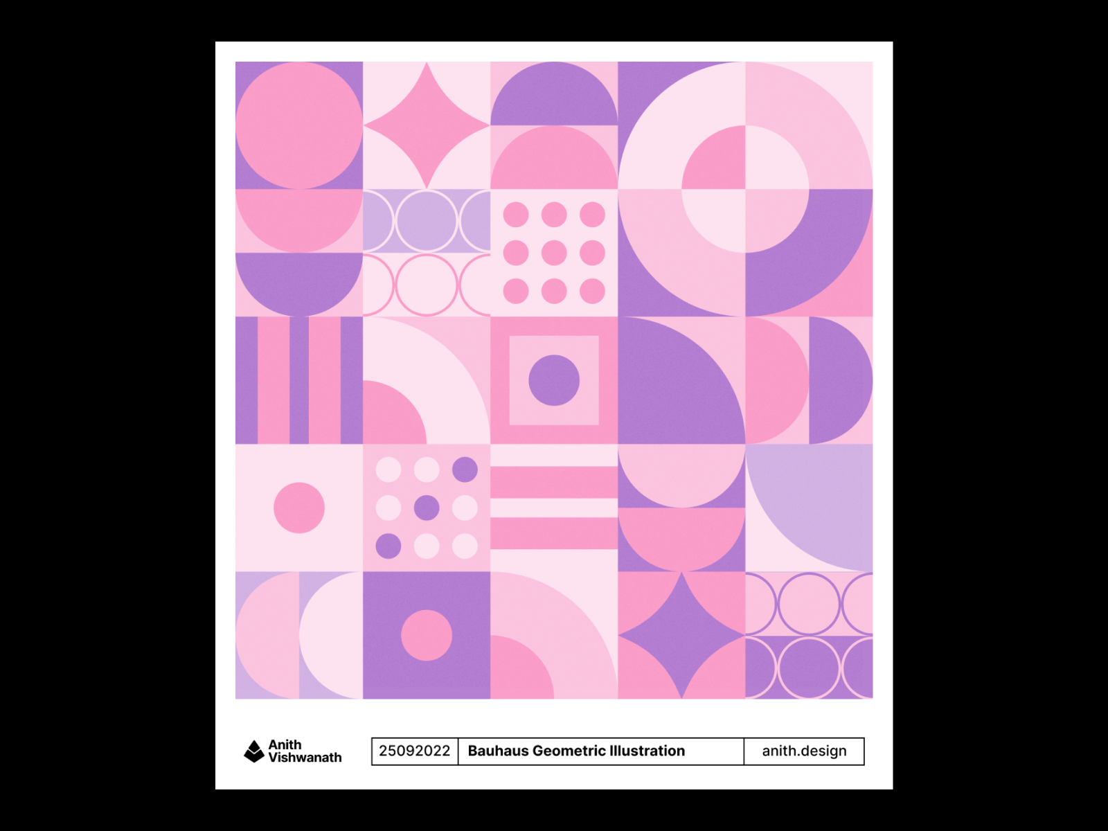 Bauhaus Geometric Illustration abstract bauhaus clean dribbble figma geometric grid illustration playoffs visual weekly warmup
