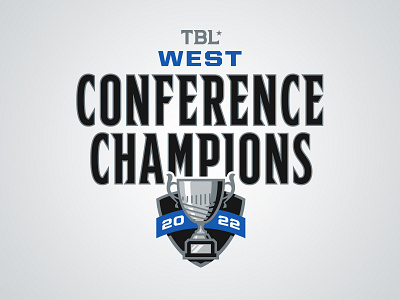 TBL Conference Champions basketball branding championship design illustration logo playoffs sports sports branding trophy vector