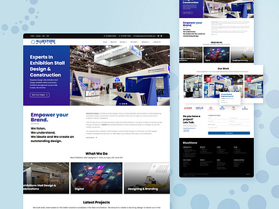 Design Logo and Website UI for Exhibition Stall design company logo ui ui design for website website