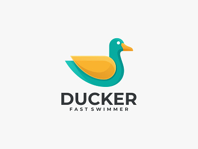 DUCKER app branding design duck logo graphic design icon illustration logo ui ux vector