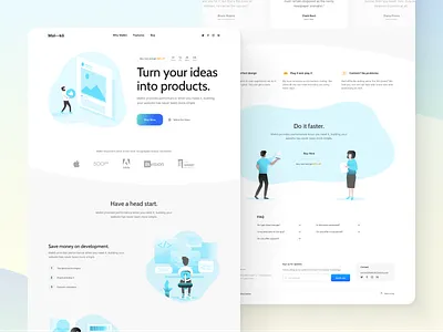 Malkö - Alternative homepage design 3d illustrations alternative version colorful design illustration landing page typography ui web design