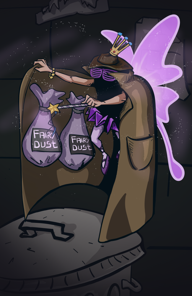 Shady Fairy [COMMISSION] artwork board commission dealer design dust fairy fairy dust game illustration shady weird