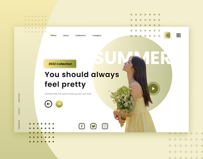 Summer Collection Website branding design figma graphic design layout web webdite