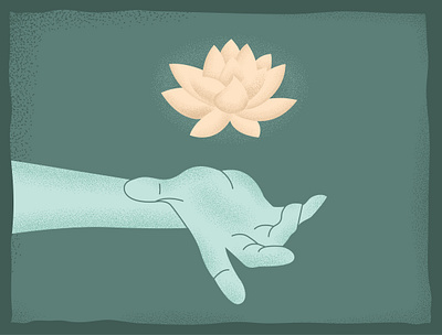 The life of Lotus character design fantasy illustration vector