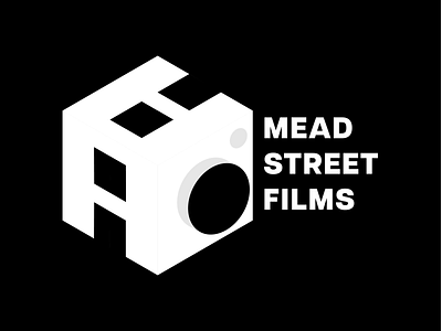 Mead Street Films Logo adobe branding design dribbble film flat illustrator logo minimal vector