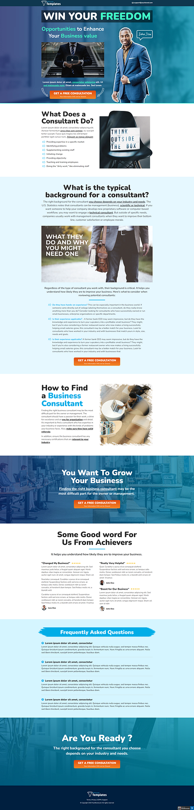 Business Consultants business growth graphic design growth professional services sales ui
