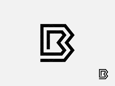 Simple letter bb monogram stylish type design logo