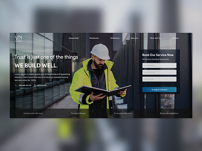 Construction/Building Firm Website with full page as well appdesign architec architect building landing page building webside construction constructor constructor website design illustration landing landing web landingpage productdesign production structure ui web website