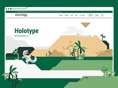 Board Games Ecommerce Home Page | BREXWERX animation clean design dino dinosaur ecommerce homepage identity illustration landing motion design shop ui